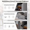 thumbnail image 3 of Aukfa 24" Bathroom Vanity with SinkFreestanding Single Sink Bathroom Cabinet with Soft-Close Doors,Gray, 3 of 7