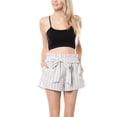 thumbnail image 6 of KOGMO Womens Casual Striped Summer Beach Shorts With Self Tie Bow, 6 of 7