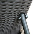 Abba Patio Outdoor Rattan Wicker Adjustable Pool Patio Chaise Lounge