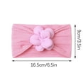 thumbnail image 3 of Odeerbi Baby Girls Elastics Hair Bows Headband Toddler Cute Bowknot Flower Hair Band Solid Color Headdress Hair Accessories Hot Pink, 3 of 4