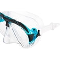 thumbnail image 3 of Máscara de buceo Cressi Matrix de 2 lentes, transparente con detalles aguamarina, 3 of 6