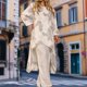 thumbnail image 4 of Atuendos Informales Trajes casuales Mujer Longitud total Asimétrico Suelto Primavera Verano (Blanco M) Ygjytge para Mujer Blanco T S, 4 of 6