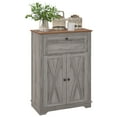 thumbnail image 1 of HOMCOM Farmhouse Storage Cabinet, Sideboard with Drawer, Grey Wash, 1 of 10