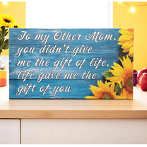 Mother’s Day Gift for Bonus Mom – To My Other Mom Sign – Stepmom, Foster Mom, Second Mom Gift – Rustic Keepsake Decor