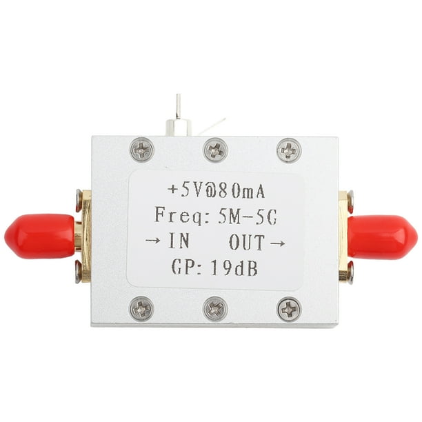 Amplificador RF NikouMX Módulo Amplificador de Señal RF de Banda Ancha 5M-5GHZ