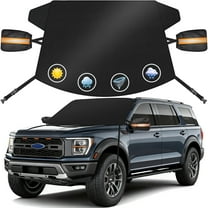 Henotian Car Windshield Snow and Ice Cover– 600D Heavy Duty Frost Guard, Universal Fit with Side Mirror Covers, Winter Protector for Cars, SUVs, Trucks, Vans