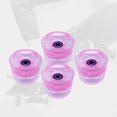 thumbnail image 4 of Ruedas de monopatín de 70 mm Ruedas de longboard Rodamientos Ruedas de calle Reemplazo Soft 4pcs PU Interior estándar LED Flash Durness 80A para el as Rosado morado Baoblaze Ruedas de patineta, 4 of 8