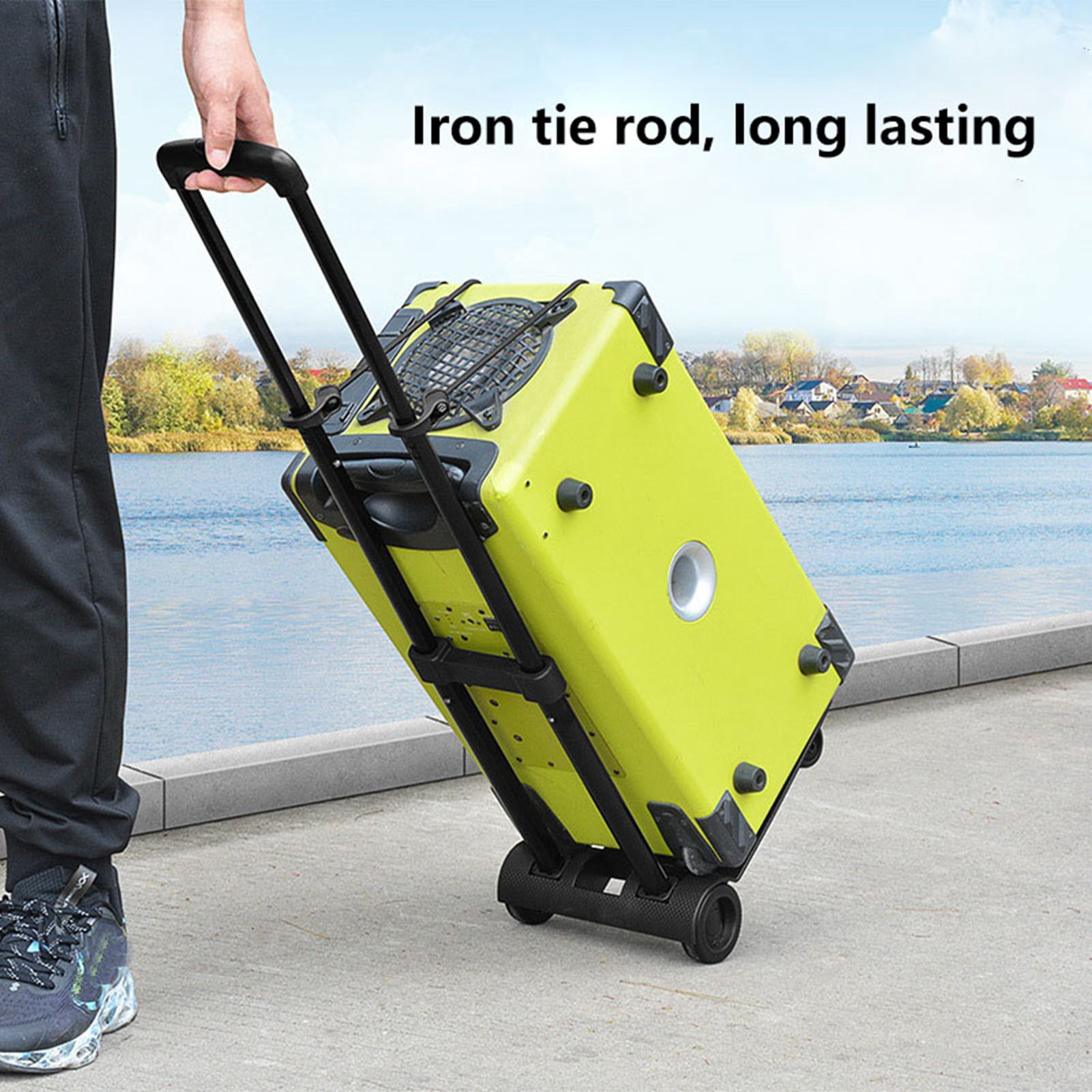 Riousery Small Folding Hand Truck with 2 Wheels Portable Compact Dolly Luggage Trolley Cart for Travel Shopping Airport