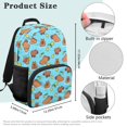 thumbnail image 4 of Yuyamidu Cute Capybara Kids Backpack with Lunch Box Girls Boys 5-6/7-8 School Bag and Lunch Bag Pencil Case Set of 4 Back to School Bookbag for Student, Blue, 4 of 6