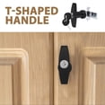 thumbnail image 4 of SHISUYAN 1 Set T Handle Cabinet Locks RV Truck Storage Drawer Locks with Keys Garage Door Latch Locks Letter Box Drawer Locks for Trailers, 4 of 8