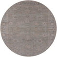 thumbnail image 1 of Ahgly Company Tapis d'Intérieur Rond Mi-Siècle Moderne Rose Violet Oriental, 7 Pieds Rond, 1 of 6