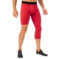 thumbnail image 1 of Men One Leg Leggings For Basketball Side Pockets Fitness Training Single Leg Tights, 1 of 5