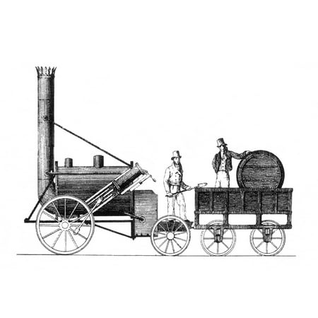 1829 Stephenson Rocket - Robert Stephenson Rocket 1829 Rolled Canvas Art - Science Source (24 x 18)
