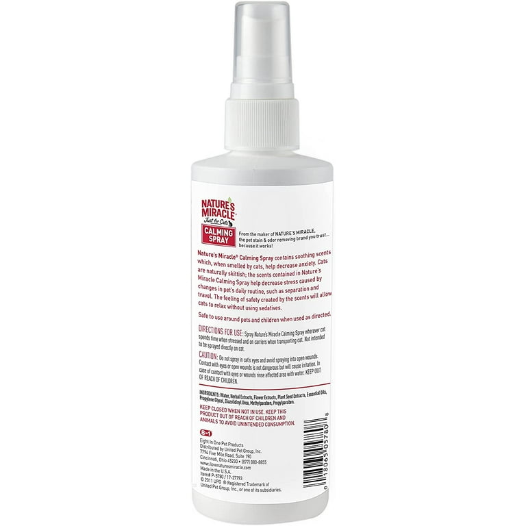 Nature's miracle just for cats calming spray 2025
