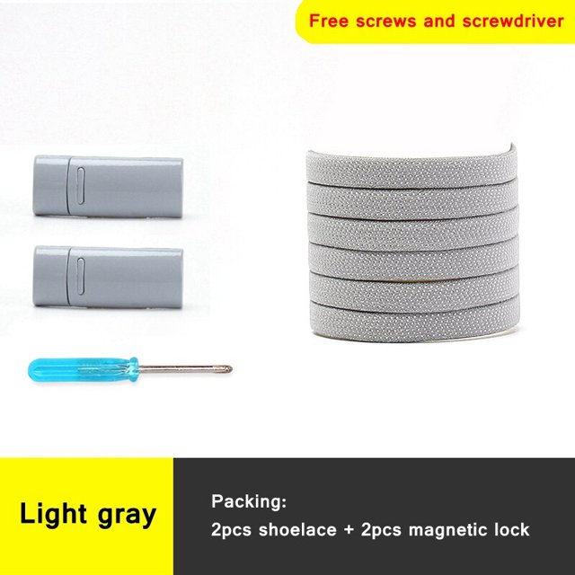 Cordones elásticos de 24 colores Bloqueo de metal magnético Desgaste rápido en 1 segundo Cordón sin atar Plano Adecuado para todos los zapatos Lazy lacesSPAIN Gao Jinjia LED