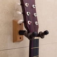 thumbnail image 3 of Colgador de pared para guitarra, madera dura auténtica, paquete de 2 colgadores para guitarra, soporte de gancho de pared, soporte con tornillos, fácil de instalar, 3 of 5