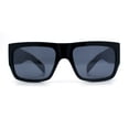 thumbnail image 5 of Locs Mens Day of Dead Skull Print Thick Arm Rectangle Horn Rim Sunglasses Beige, 5 of 8