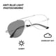 thumbnail image 3 of Gafas fotocromáticas anti luz azul para mujer, elegantes gafas de titanio con montura para hombre, gafas de sol fotocromáticas para leer en la computadora, 3 of 5
