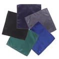 thumbnail image 2 of Miangastore 5pcs Cotton Pocket Squares For Men Soft Handkerchiefs For Suits Weddings And Formal Occasions Dark Light, 2 of 9