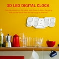 thumbnail image 4 of Amdohai 3D LED Digital Clock Electronic Table Clock Alarm Clock Wall Glowing Hanging Clocks White, 4 of 8