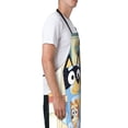 thumbnail image 2 of Saiise Bluey Print Apron With Pockets Kitchen Bib Waterproof Women Men Unisex Adjustable Cooking Apron, 2 of 8