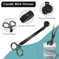 thumbnail image 6 of Saiveina 3 in 1 Candle Accessory Set, Candle Wick Trimmer, Candle Wick Dipper, Candle Snuffer, Candle Care Kit with Gift Package for Candle Lover(Black), 6 of 7