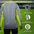 thumbnail image 4 of Camiseta de portero Vizari Arroyo gris/amarillo para adulto, 4 of 6