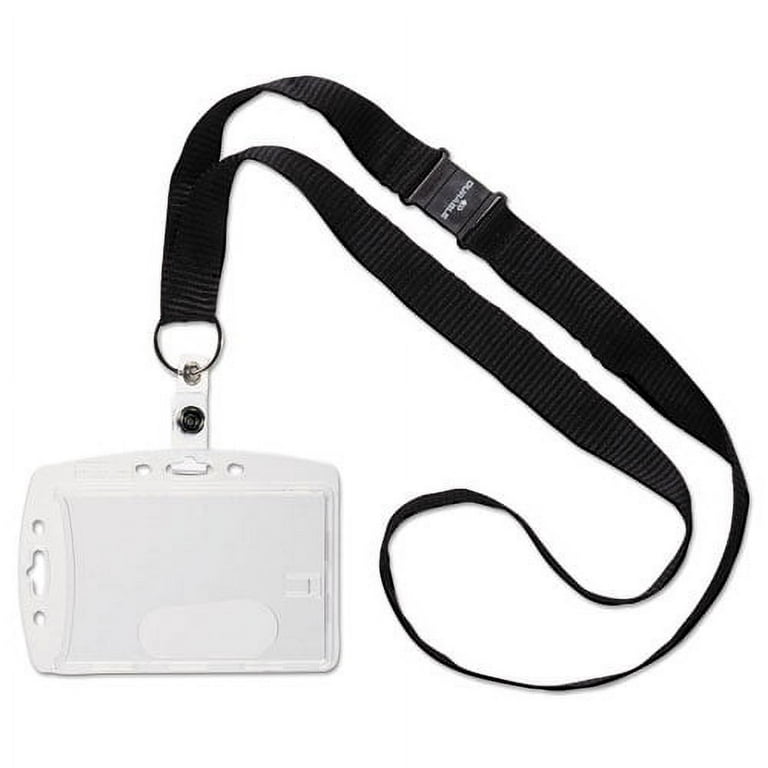 ID/Security Card Holder Set, Vertical/Horizontal, Lanyard, Clear, 10/Pack ID/Security Card Holder Set, Vertical/Horizontal, Lanyard, Clear, 10/Pack