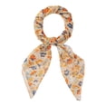 thumbnail image 1 of Bufandas de gasa para mujer - 27.6 X27.6 - Pañuelo cuadrado con estampado floral Pañuelo para el cuello Pañuelo para el cuello Naranja claro 70x70cm/27.6x27.6 inches(LxW), 1 of 5