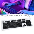 thumbnail image 4 of Translucent Korean 104 Keys Keycaps, Custom Mechanical Keyboard Keycaps Set for 61 64 68 84 87 96 98 100 104 Gaming Keyboard with Simple Design, Stylish, Easy Installation, 4 of 7