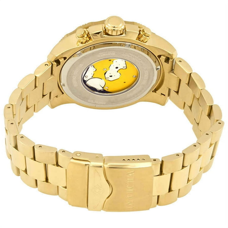Invicta Pro Diver Chronograph Gold Dial Sprite Bezel Men s Watch 21554