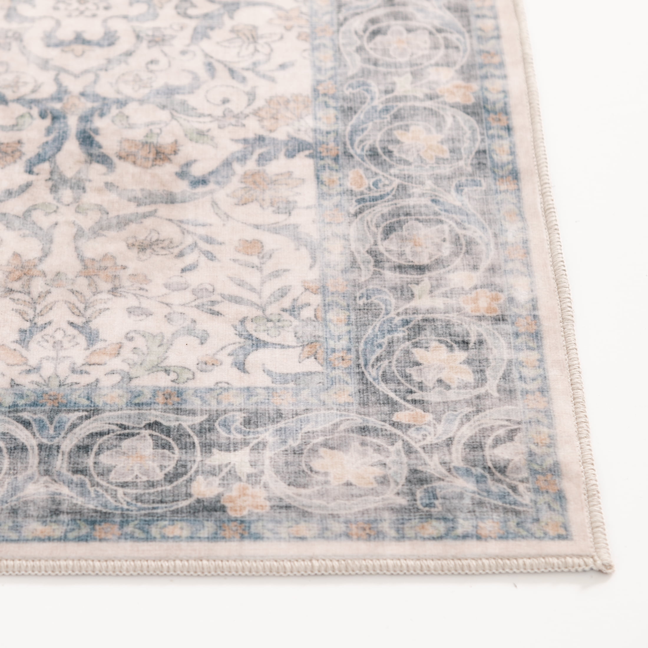 Home Décor Collection 19.7"x58" Washable Green Persian Faux Fur Indoor Runner Rug