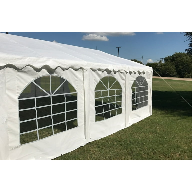 20 x20 Budget PE Party Tent Canopy Shelter by Delta Canopies White