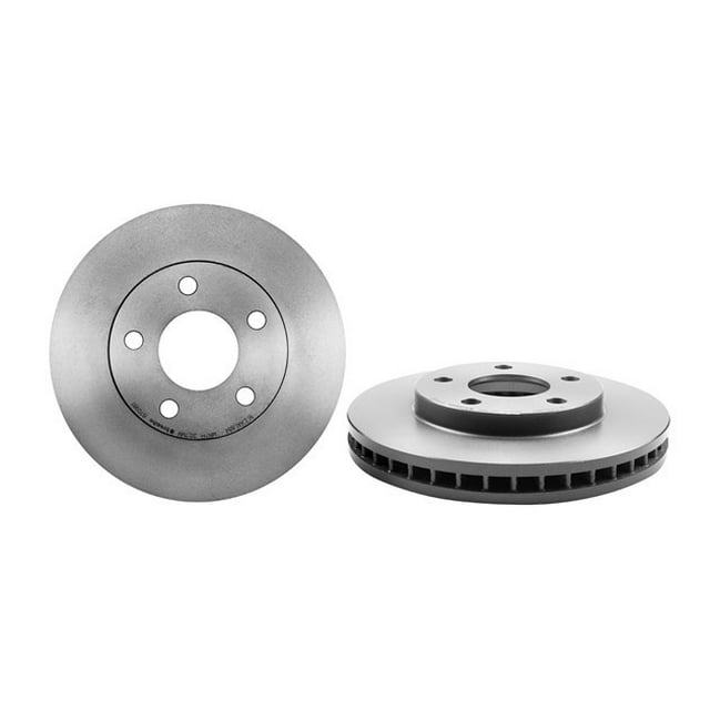 Brembo Brake Rotor 09870981C02 Vented; One Piece Design; Wheel Bolt Pattern 5 x 117.82 Millimeter; 150 Millimeter Hat Inside Diameter; 70.6 Millimeter Hub Diameter; Grey Cast Iron; Single