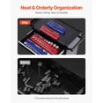 thumbnail image 4 of Magnetic Socket Organizer Set 4PCS Socket Trays for Metric and SAE, Blue & Red Tool Holders with 108 Slots, Strong Magnetic Base, Reinforced ABS, Garage Workshop Auto Repair Socket Storage Solution, 4 of 11