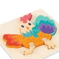 thumbnail image 3 of Rompecabezas de Madera de Animales Montessori Perfke para Niños Pequeños, 3 of 4