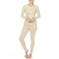 thumbnail image 2 of White Mark Ensemble de Pyjama Gaufré pour Femmes, 2 of 6