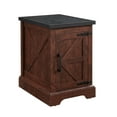 Farmhouse end table Nightstand Rectangular Farmhouse End Table with
