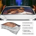 thumbnail image 3 of Titanic Car Windshield Sun Shades, Front Windshield Sun Shade For Car Truck Suv, Foldable Sun Visor, Hardened Reflector Shield Cover, Keeps Your Vehicle Cool, 3 of 9
