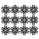 thumbnail image 1 of TABLETREANDS 12Ud Protector Para Bastones De Senderismo Negro Accesorio Antideslizante Para Trekking, 1 of 8