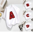 thumbnail image 2 of Vestido de verano de moda 2024, camiseta de algodón con cuello redondo, ropa para niña y niño, disfraz de dibujos animados Kawaii de Spider-Man con letras AZ, camiseta de moda, 2 of 5