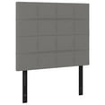 thumbnail image 2 of vidaXL Headboards 4 pcs Dark Gray 28.3"x2"x30.7"/34.6" Fabric, 2 of 77