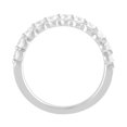 thumbnail image 6 of Unique Moments 0.75 ct Round Lab Grown Diamond Half Eternity Ring Women's Stackable Wedding Band Ring 14KT White Gold, 6 of 6