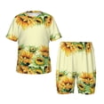 thumbnail image 1 of Balery Sunflowers On A Yellow Background Conjunto de Pijama Infantil de Manga Corta con Estampado – Ropa de Dormir de Algodón Suave-Large, 1 of 6