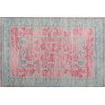 thumbnail image 1 of Ahgly Company Machine Washable Indoor Rectangle Traditional Purple Pink Area Rugs, 7' x 10', 1 of 7