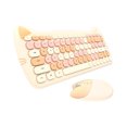 thumbnail image 1 of Wireless Keyboard Set Ergonomics Quick Response 2.4G Cut Cartoon Cat Computer Keyboard Mouse Comb Set for Laptop - Light Beige, 1 of 5