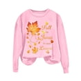 thumbnail image 4 of Uootdi Thanksgiving Long Sleeve Sweatshirts for Women Fall For Jesus He Never Leaves Sweatshirts Gift Women Cute Fall Autumn Ch ristian, 4 of 5
