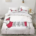 thumbnail image 1 of Santa Duvet Cover | 2-Sided Reversible Duvet Cover with Matching Pillowcase, Blue), 1 of 5