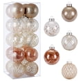 thumbnail image 1 of Juego de adornos de bolas de Navidad BSTDECOR, 20 unidades, transparentes, 80 mm/3,15 pulgadas, 1 of 7