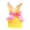Yellow F, variant on HaCpiu 3Pcs Easter Bunny Treat Bags, 7.8" White Bunny Ears Candy Goodie Bags, Easter Rabbit Gift Bags for Wedding Favor Bags, Cookie and Snack Decorations